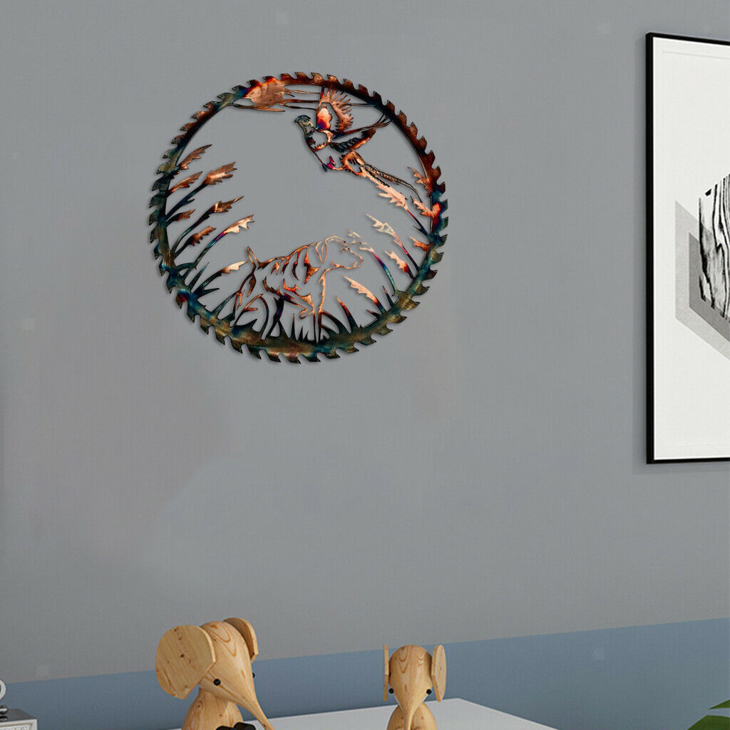 25cm Iron Metal Wall Art Sculpture Ornaments Bedroom Living Room Garden