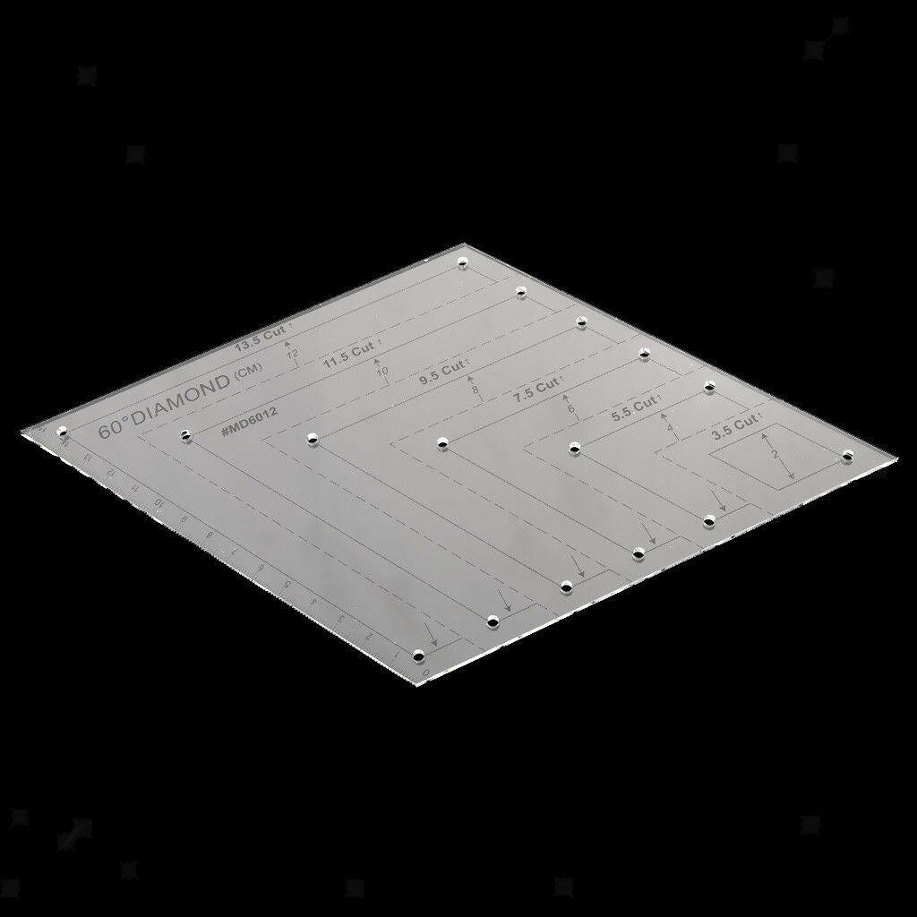60 Degree Diamond Rhombus Quilting Ruler Quilting Tools Patchwork Template