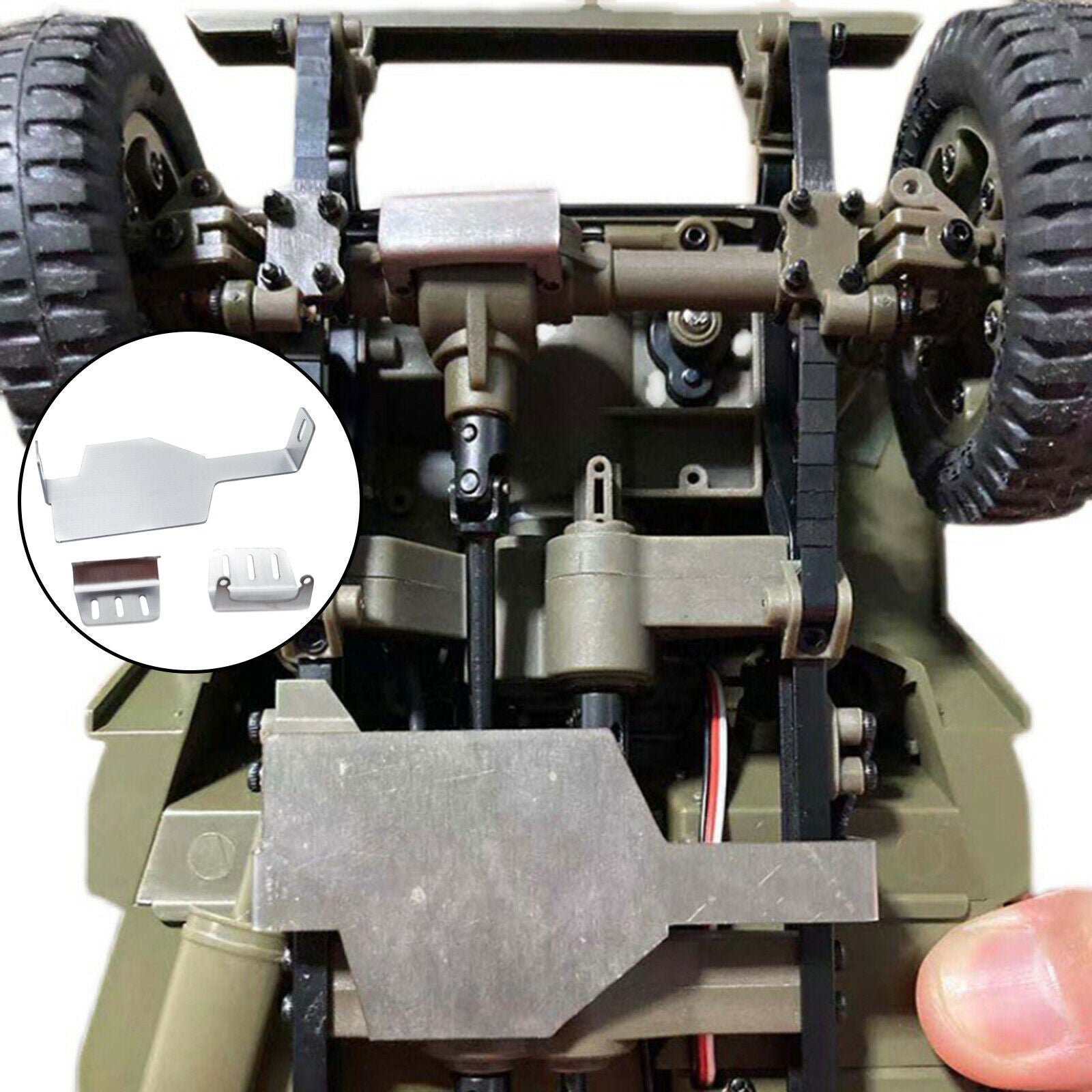 1 Set 1/12 RC Chassis Armor Guard Plate for FMS ROCHOBBY 1941 Willys Jeep