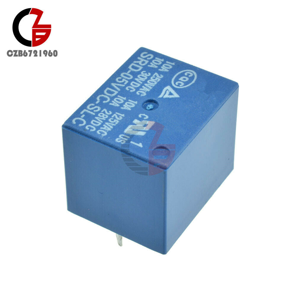 2PCS DC 5V Power Mini Relay SRD-5VDC-SL-C PCB