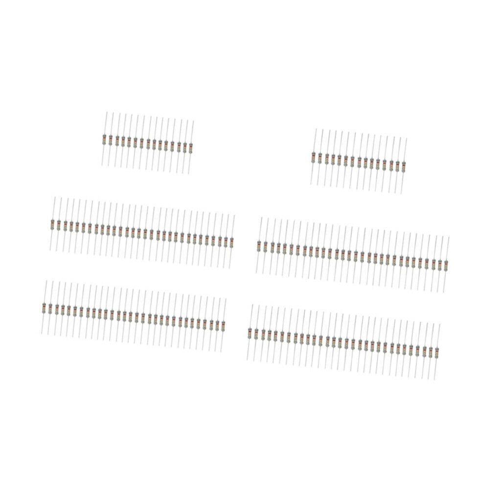 150Pcs 30 Values 0.1 ohm - 750 ohm 3W 5% Carbon Film Resistors Assortment Kit