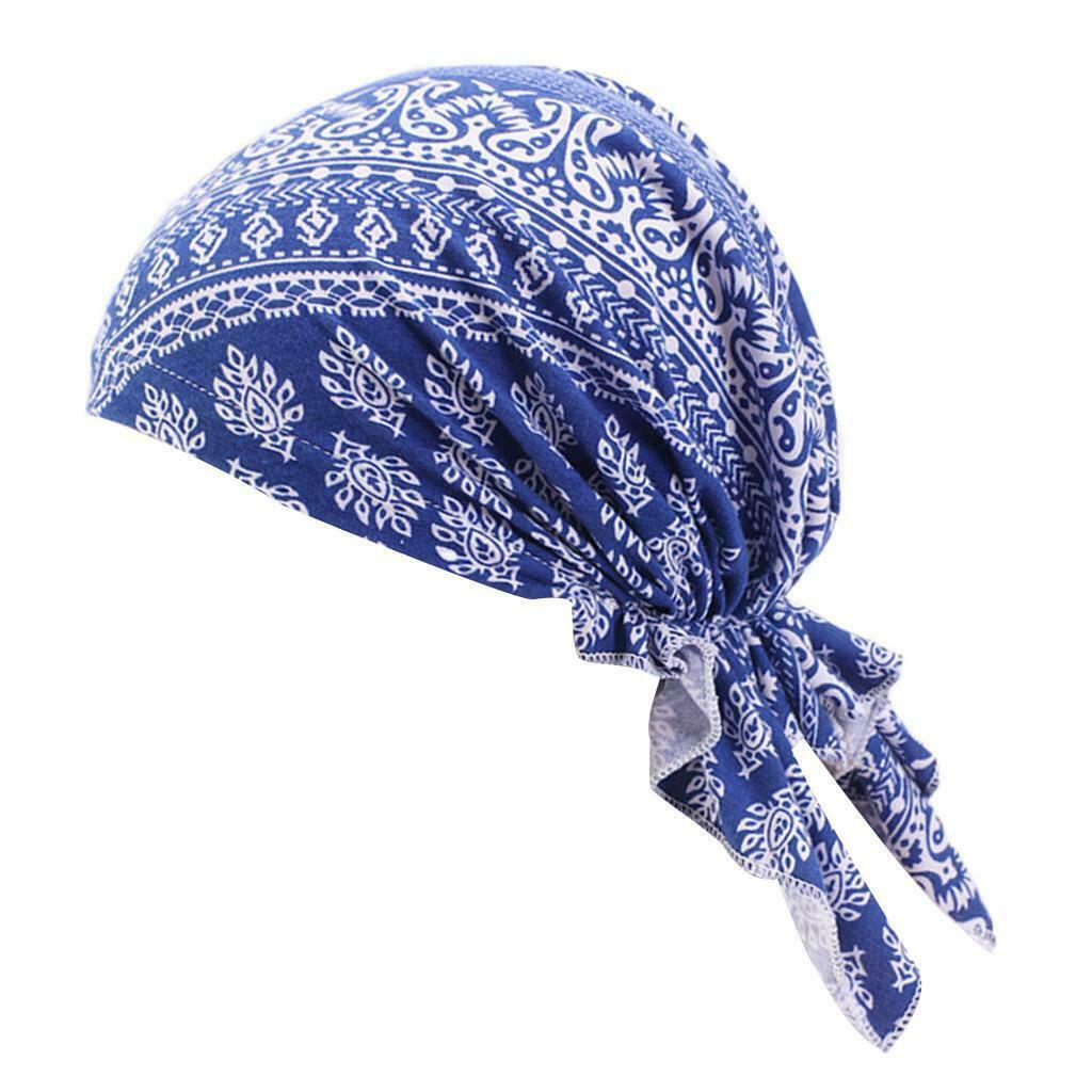 Muslim Women Chemo Cap Headscarf Cover Headwear Bandana for Hair Loss, Red