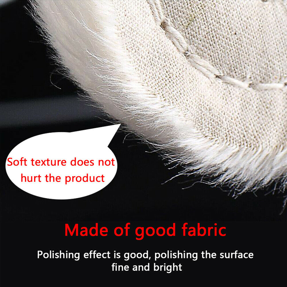 6'' Cotton Cloth Buffing Polishing Wheel Buffer Jewelry Grinder Tools White Pad