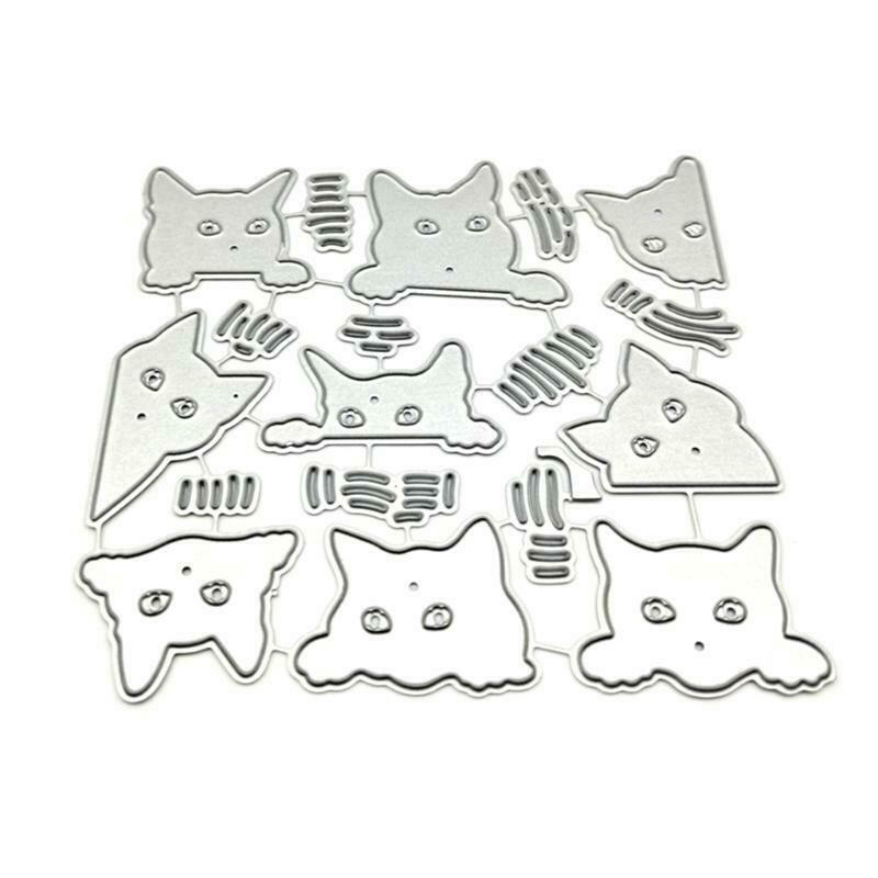 Cat DIY Embossing Carbon Steel Mould  for Album Paper Card Making