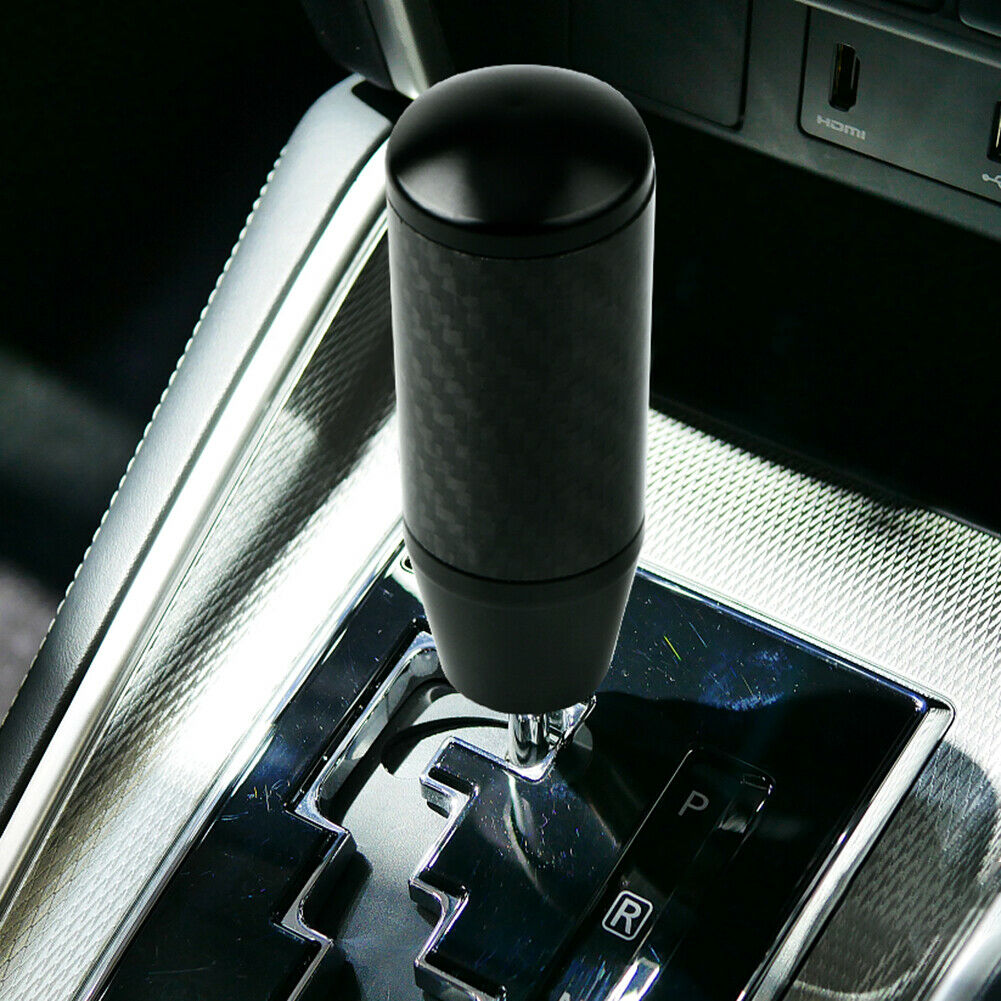 Carbon Fiber Gear Shift Knob Universal Automobile Shifter Lever Stick Knob @