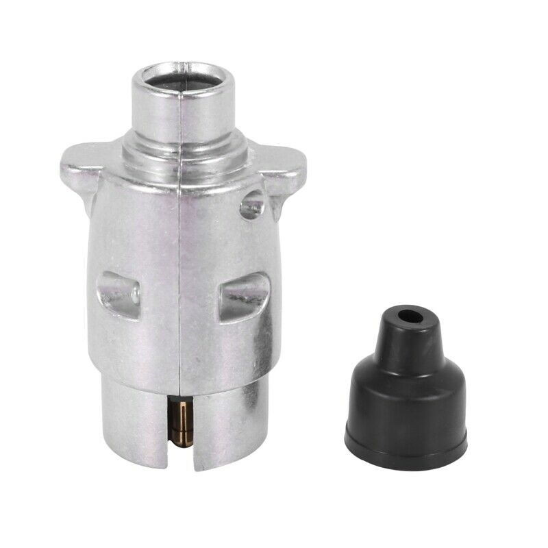 7-Pin Trailer Plug Heavy Duty Round Pin 7-Pole Wi Connector 12V Towbar Towing C9