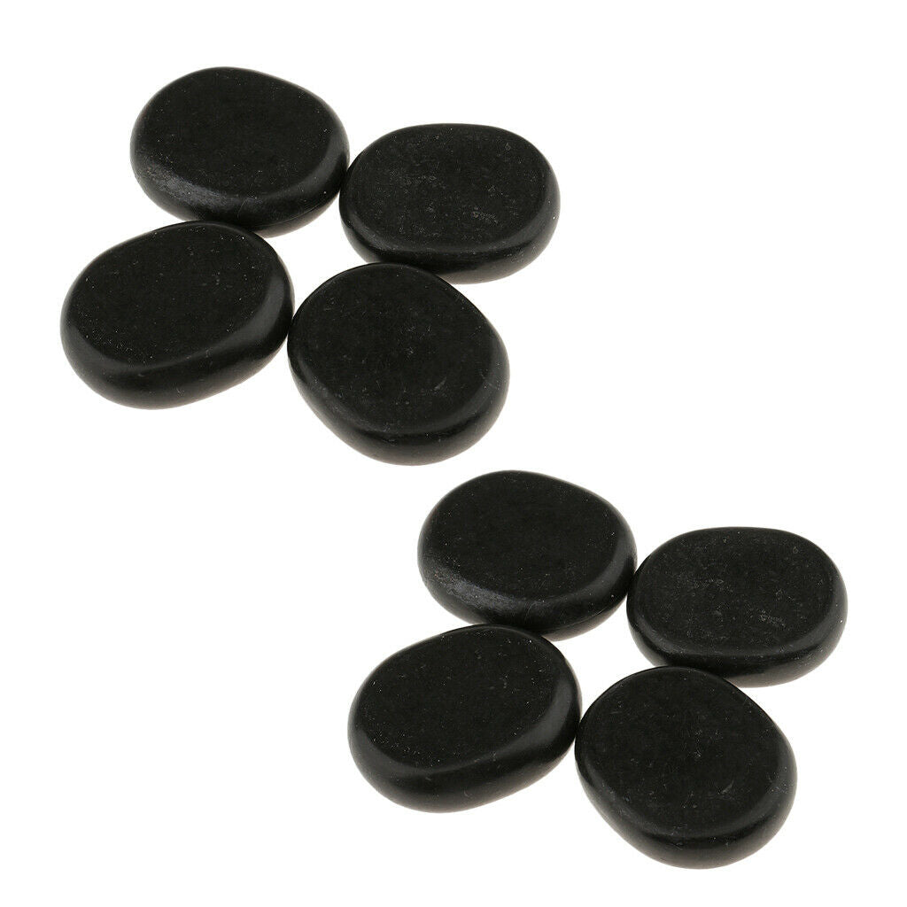 8pcs/ lot Large Hot Spa Rock Basalt Stones Massage   Natural Stone 6*5cm