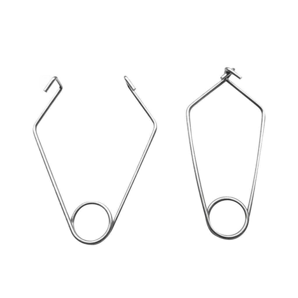 2pcs Stainless Steel Rope Protector Cover for Outdoor Climbing Arborist Hiking