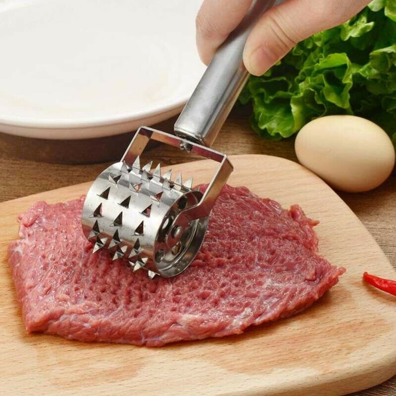 Stainless Steel Beef Steak Pork Fish Meat Hammer Tenderizer Kitchen Malle.l8