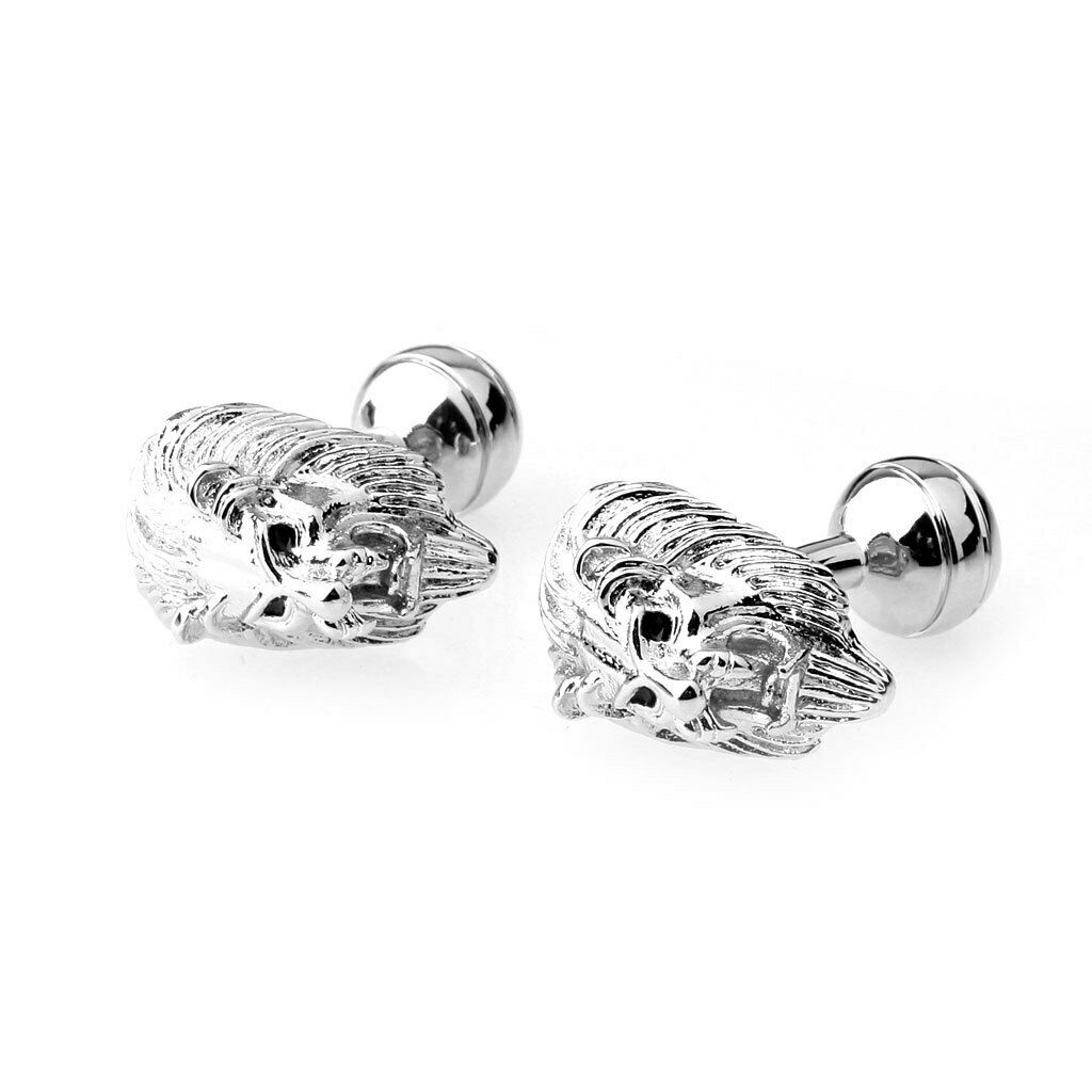 Fashion Punk Copper Plating Lion Head Cufflinks Cuff Links Wedding Party