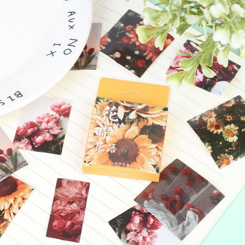 46Pcs/set DIY Decor Stickers Scrapbooking Label Diary Stationery Album St.l8