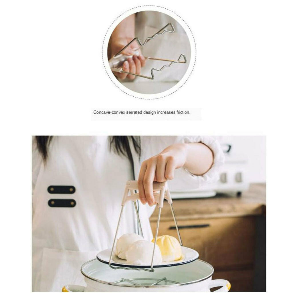Kitchen Clamps Gripper Bowl Retriever Clip Hand Burns For Pots Crockery Holder