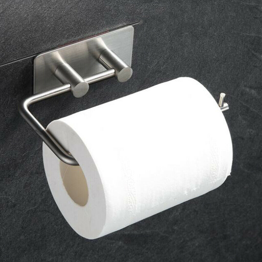 Adhesive Stainless Steel Tissue Paper Holder Towel Rack Towel Bar 14.5cm