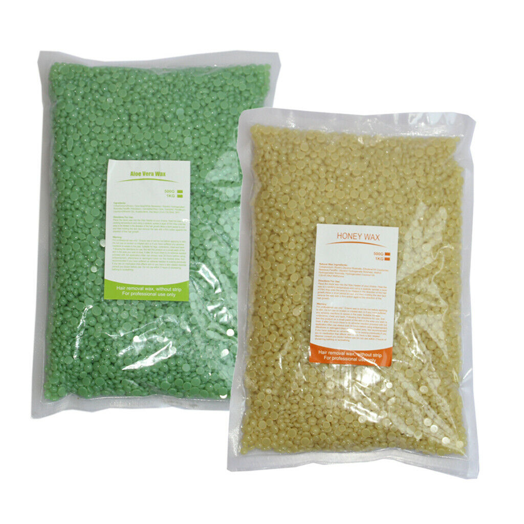 2Packs Hard Wax Beans Hair Removal Depilatory Facial Arm Bikini Waxing