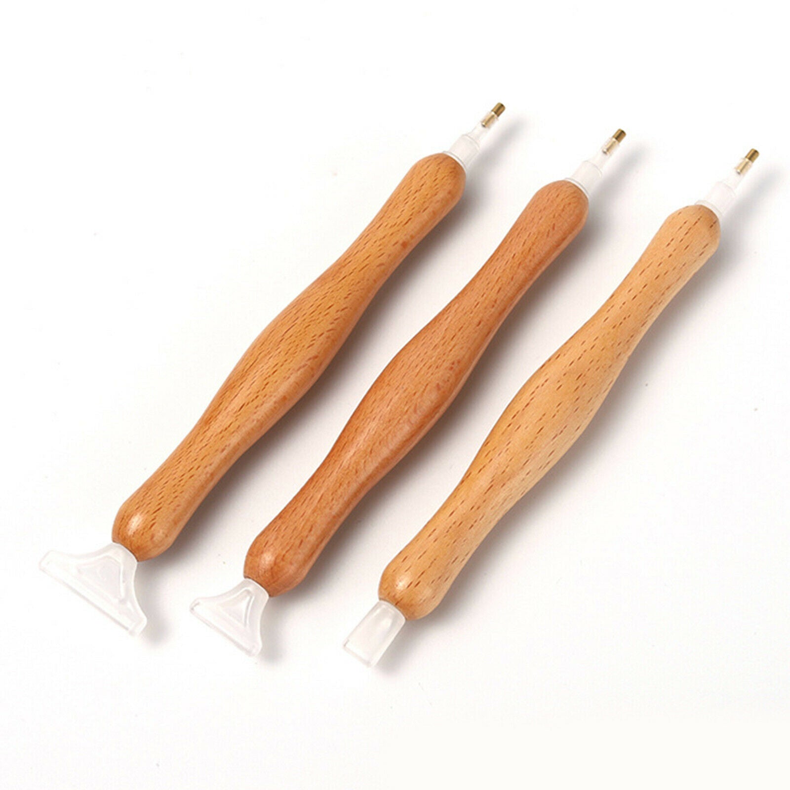 3x Wooden Diamond Embroidery Painting Drill Pen Rhinestone Picker Tool Kit