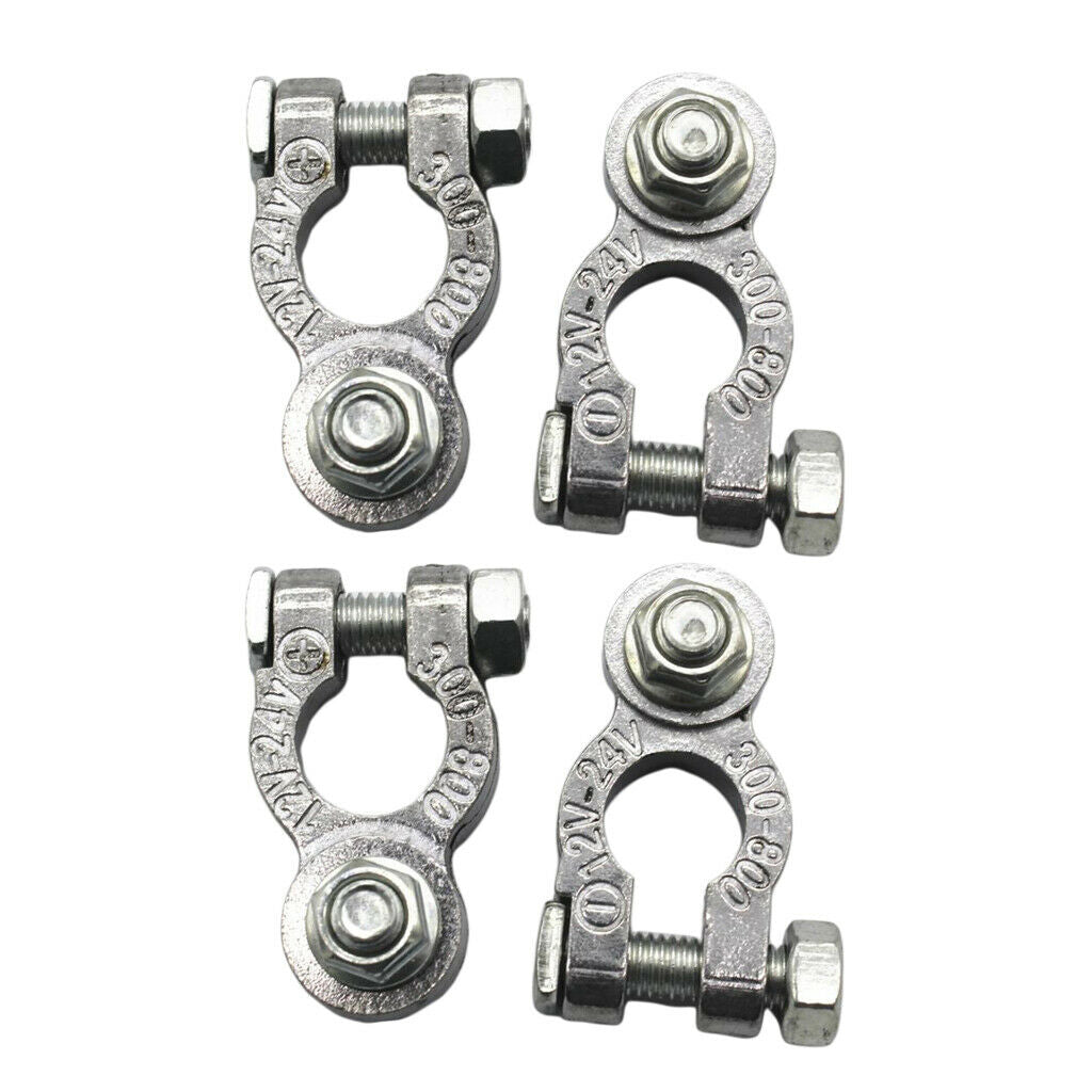 4pcs 12V Leisure Battery Terminals Connectors Clamps Clip Car Van Caravan