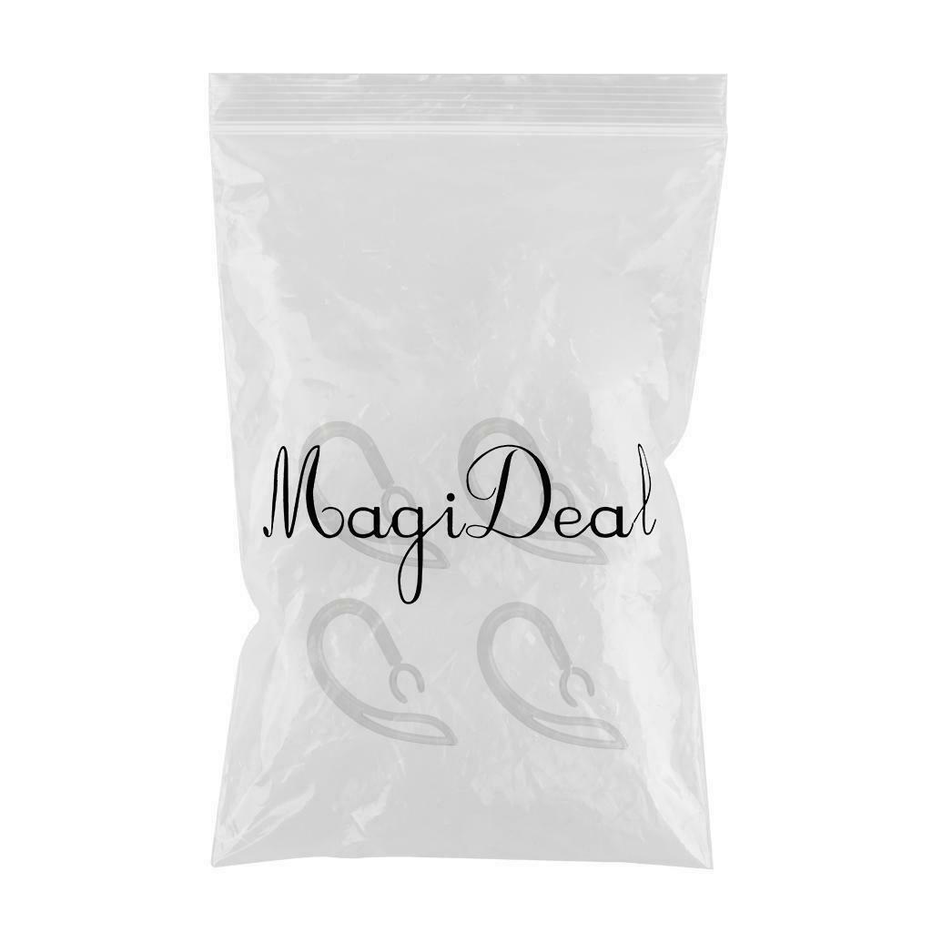 9.0mm Ear Hooks for Wireless Bluetooth Headset - Pack of 4 - Transparent