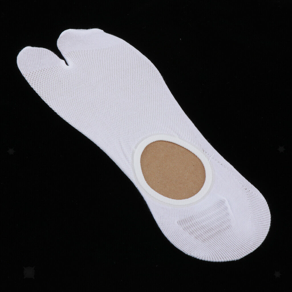 4 Pairs Stretchy Cotton 2 Toe Socks Tabi Socks Hallux Valgus Corrector