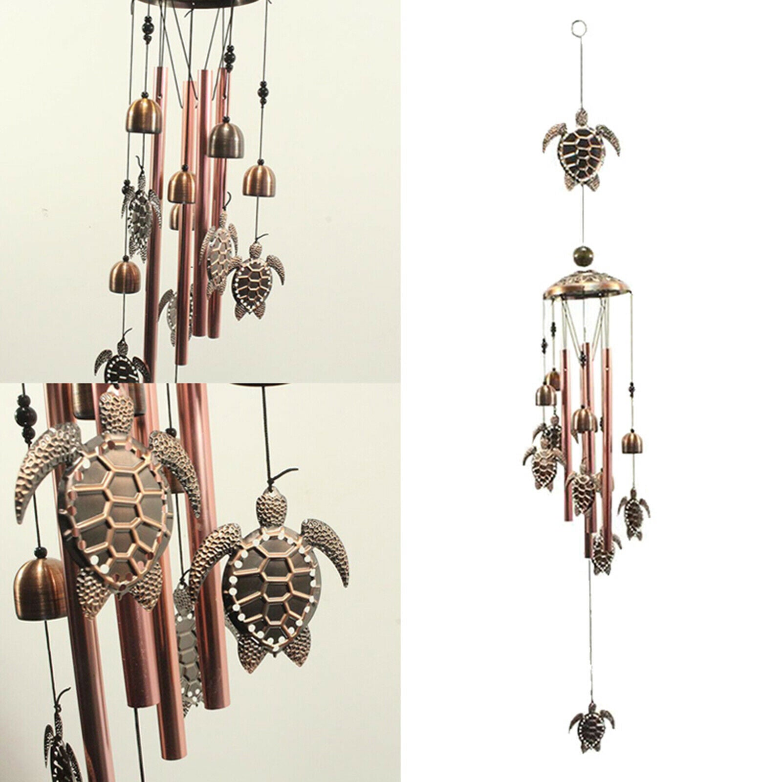 4 Tube Harmonious Turtle Wind-chime Natures Melody 90cm Outdoor Indoor Decor