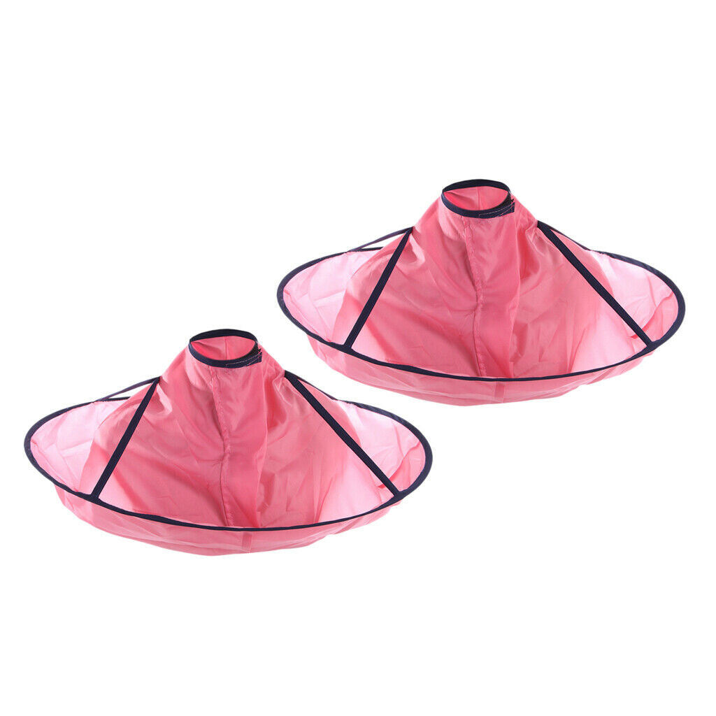 2Pcs Professional Hair Cutting Cape Hairdressing Umbrella Cloak Accessories