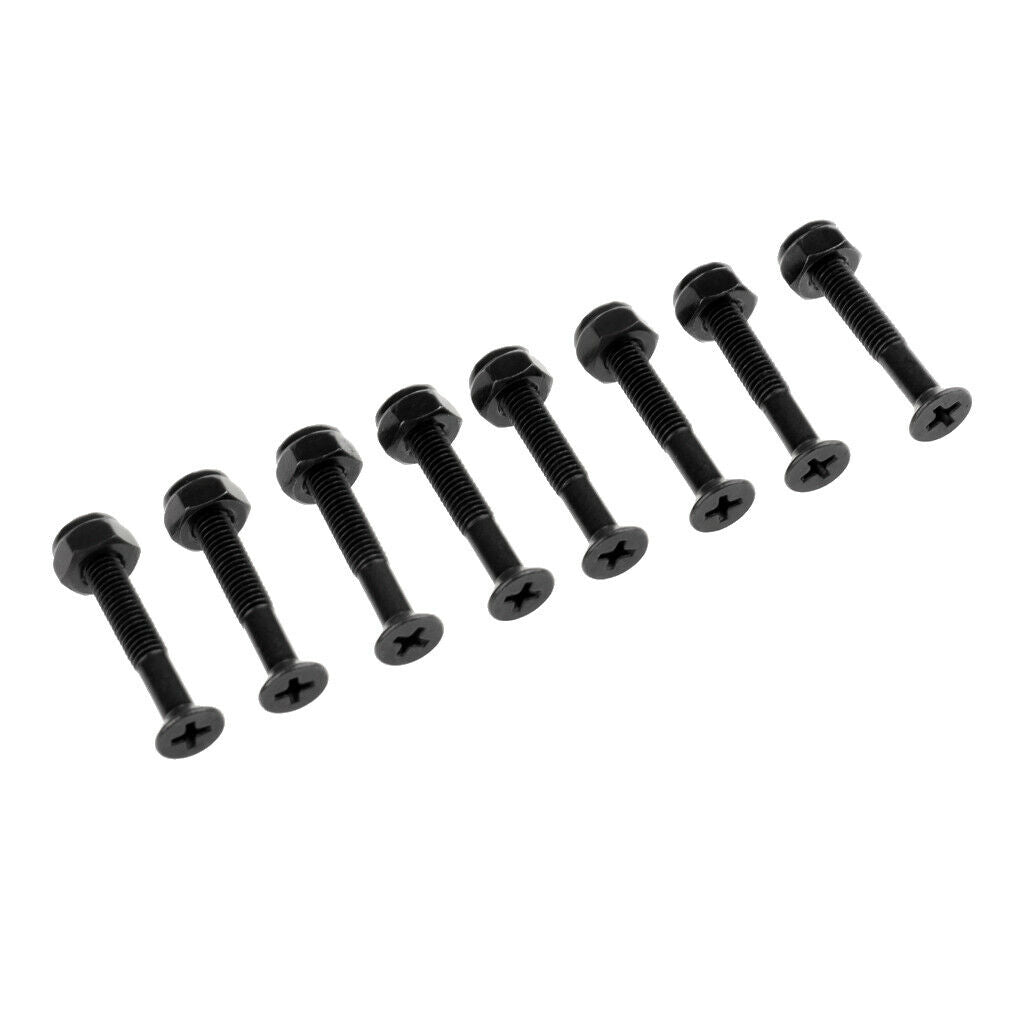 16 Pieces Replacement Hardware Screw Nuts Set For Skateboard / Longboard