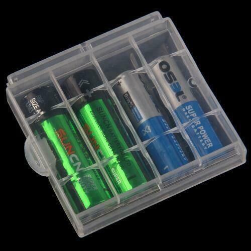 10x Hard Plastic Battery Case Holder For Rechargeable AA AAA Battery Storage Box