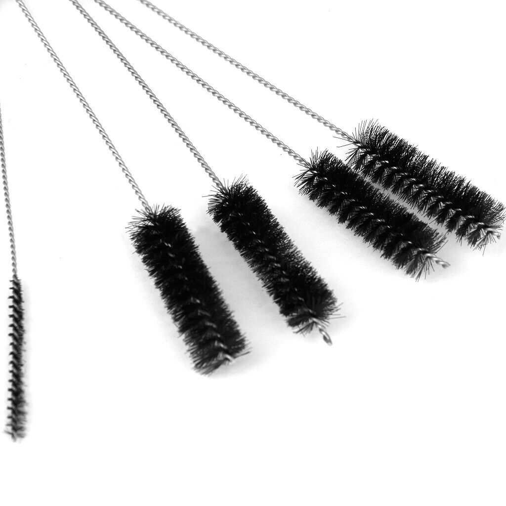 Pack of 10 Nylon Wire Tattoo Grip Nozzle Tip Cleaner Brushes Set for Jewelry