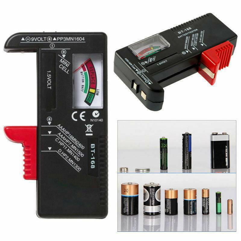Universal AA/AAA/C/D 9V/1.5V BT-168 Button Cell Battery Volt Check Tester Tool