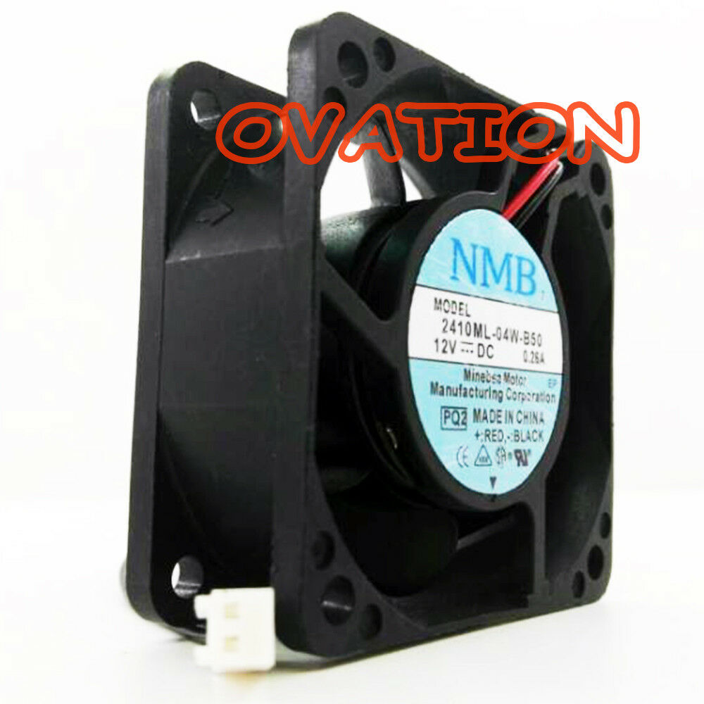 For NMB 2410ML-04W-B50 Fan 12V 0.26A 60*60*25mm 2pin