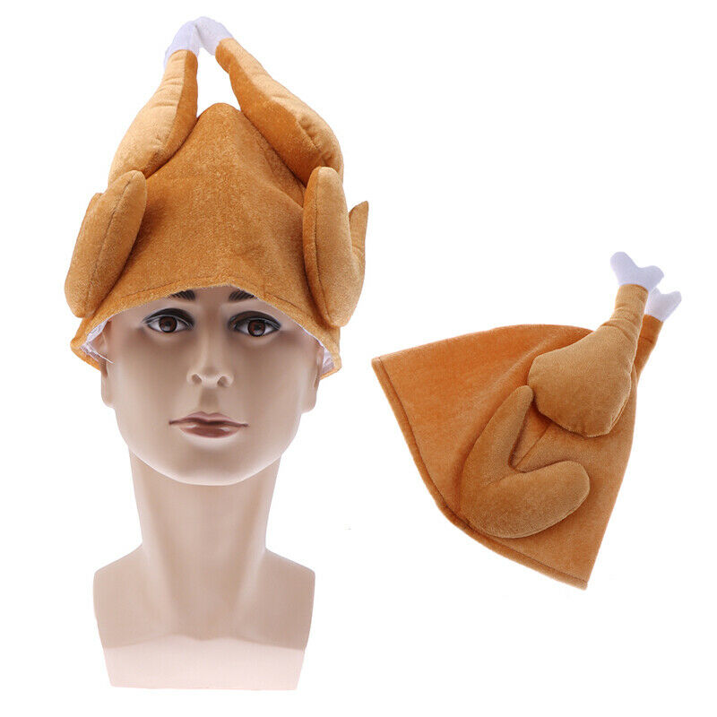 Turkey Thanksgiving Hat Novelty Cooked Chicken Bird Secret Santa Fancy Dr.l8