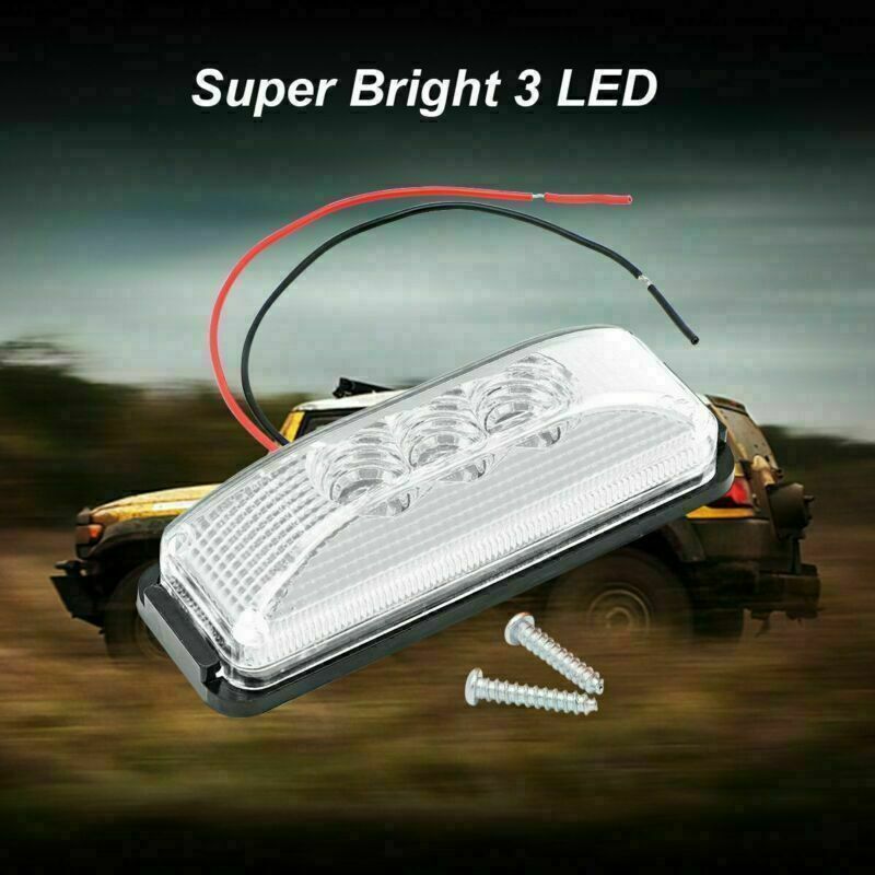 Marker Clearance Amber 10 Pcs Waterproof 3 LED Turn signal Light Truck Trailer
