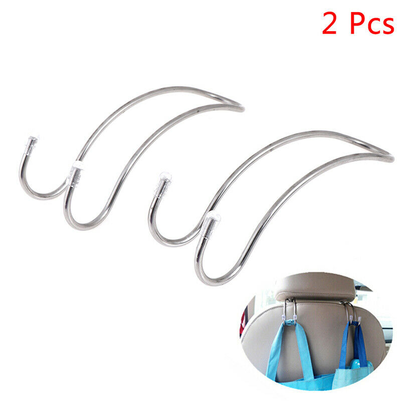 2 Pcs Car Seat Coat Hook Purse Shopping Bag Hanger Organizer Holder Acces.l8