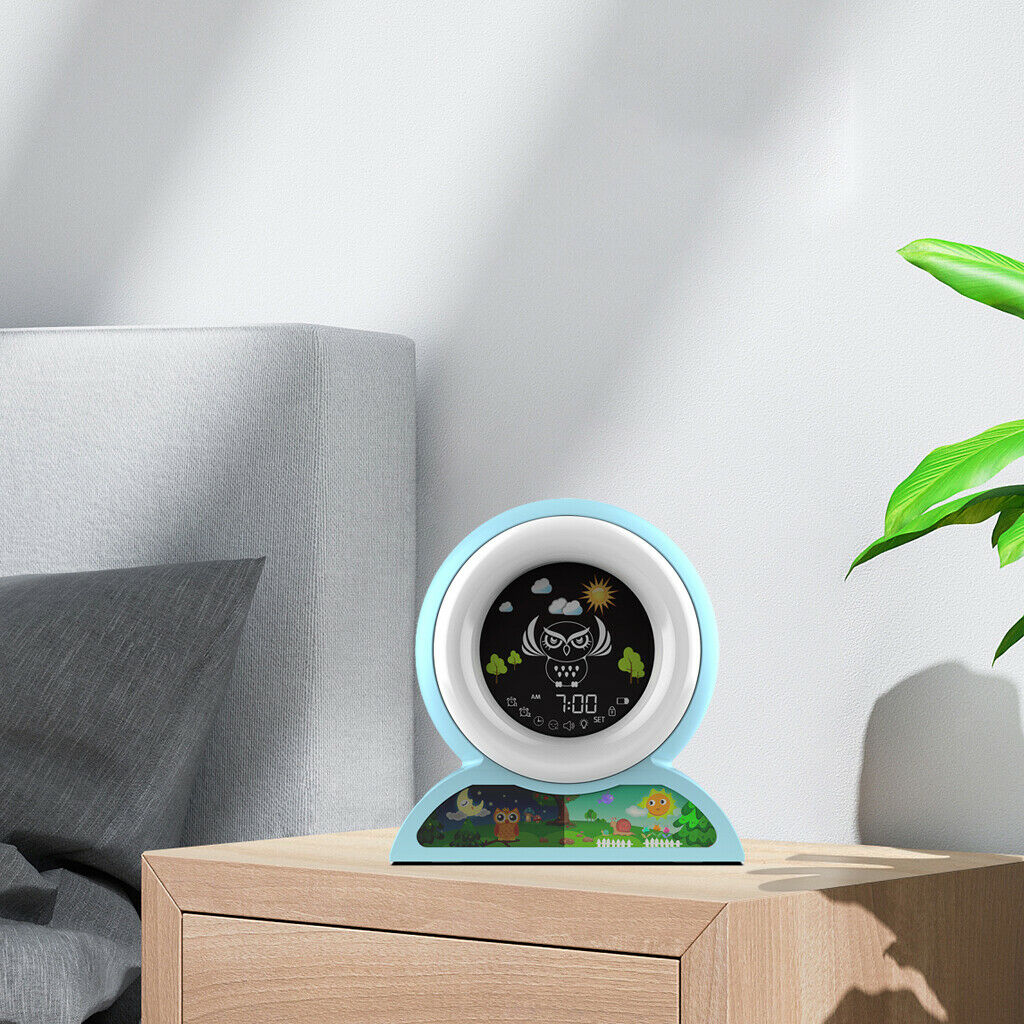 Kids Alarm Clock Bedside Small Digital Clock with Music for Boys Girls