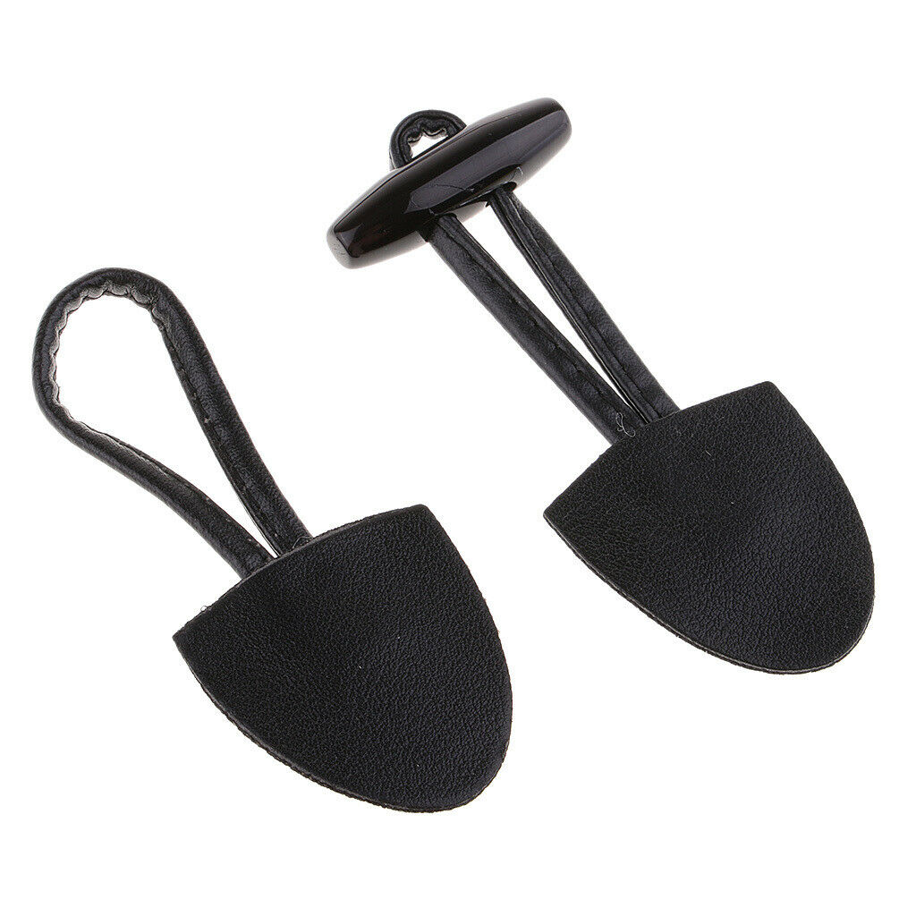12pcs Horn Toggle Button Clasp for Coat Jacket Decoration Sewing Black