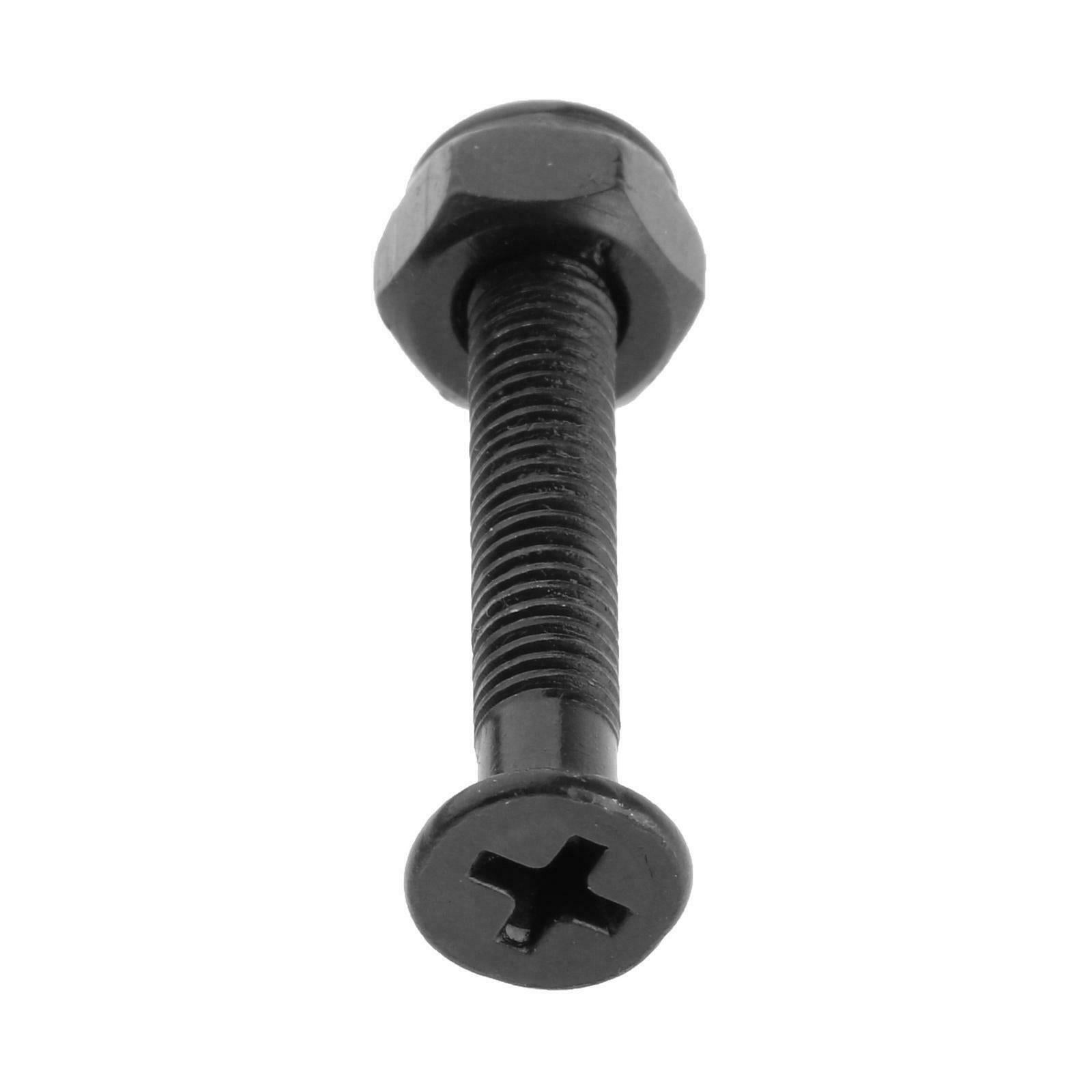 8Pack Longboard Skateboard Wheel Repair Hardware Screws Accessories Black