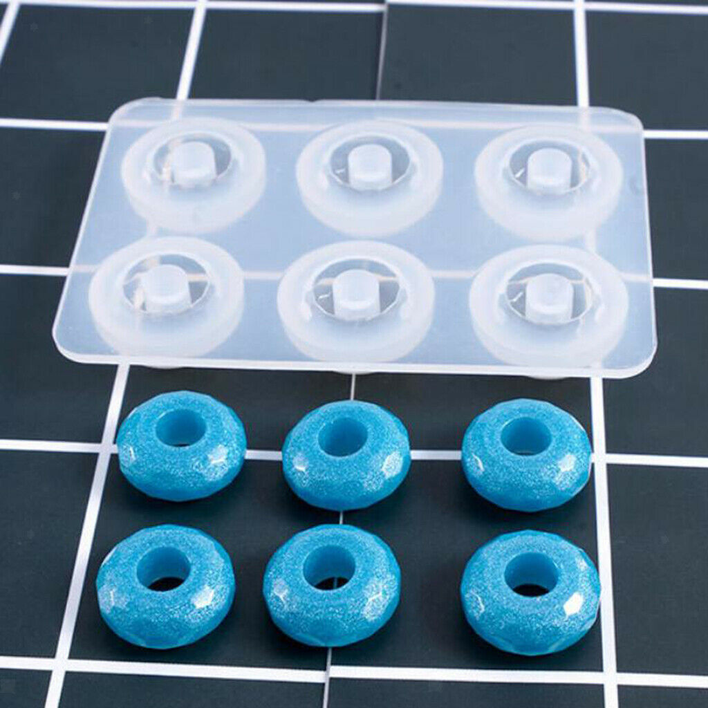 4Pcs Silicone Epoxy Beads Molds DIY Craft Jewelry Necklace Making Molds