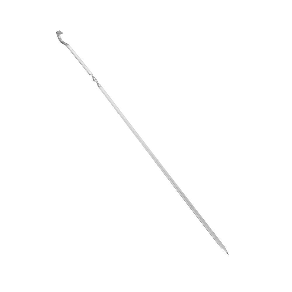 12PCS Barbecue Skewers Stainless Metal Kabob Grilling BBQ Skewers Stick Pack