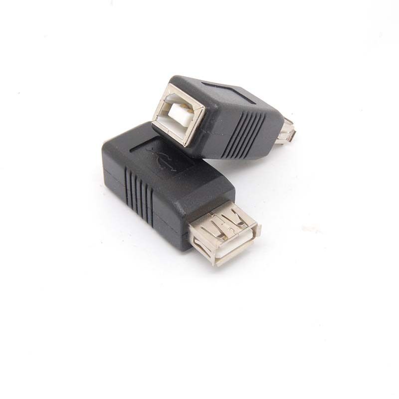 1Pcs New USB Type A FeMale to Printer Scanner Type B Female Adapter adaptor