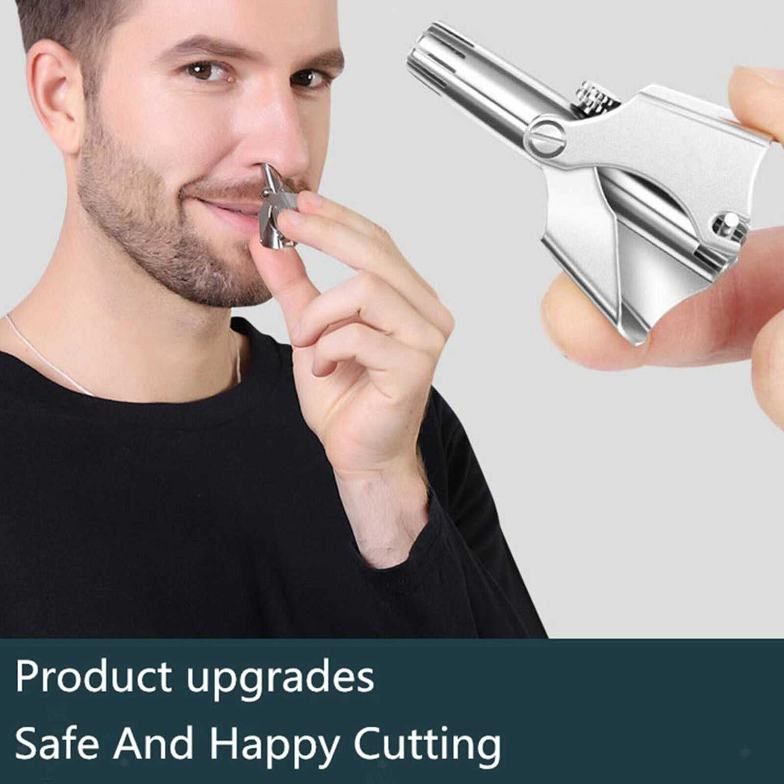 Mini Manual Nose Hair Trimmer Waterproof Nose Hair Remover Nasal Shaver