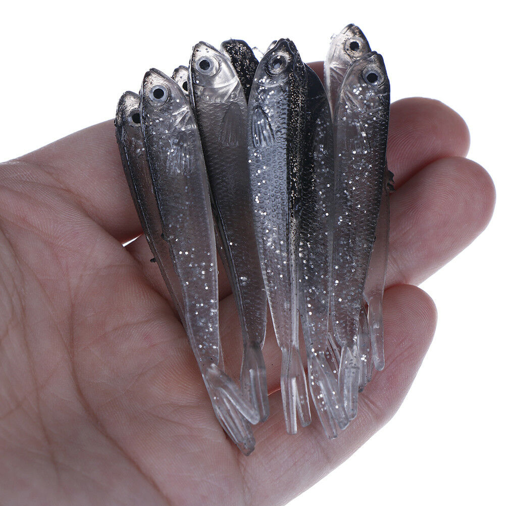 10Pcs 80Mm Soft Fishing Lure Tiddler Swimbait Artificial Bait Tackle Minn.l8