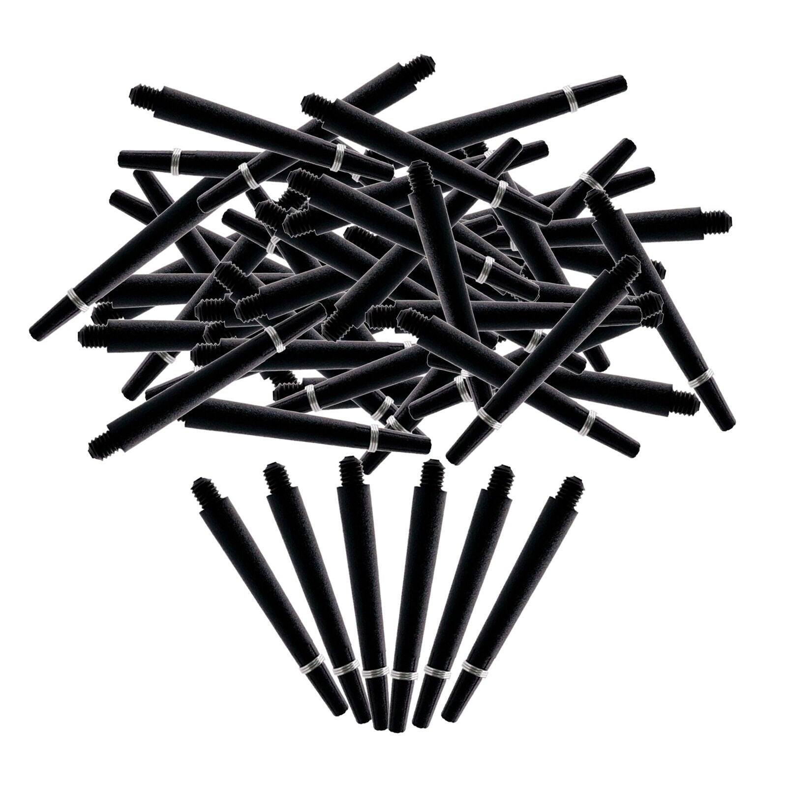 100 Pack Nylon Durable Dart Shafts & Dart Stems for 2BA Thread Dart Barrels