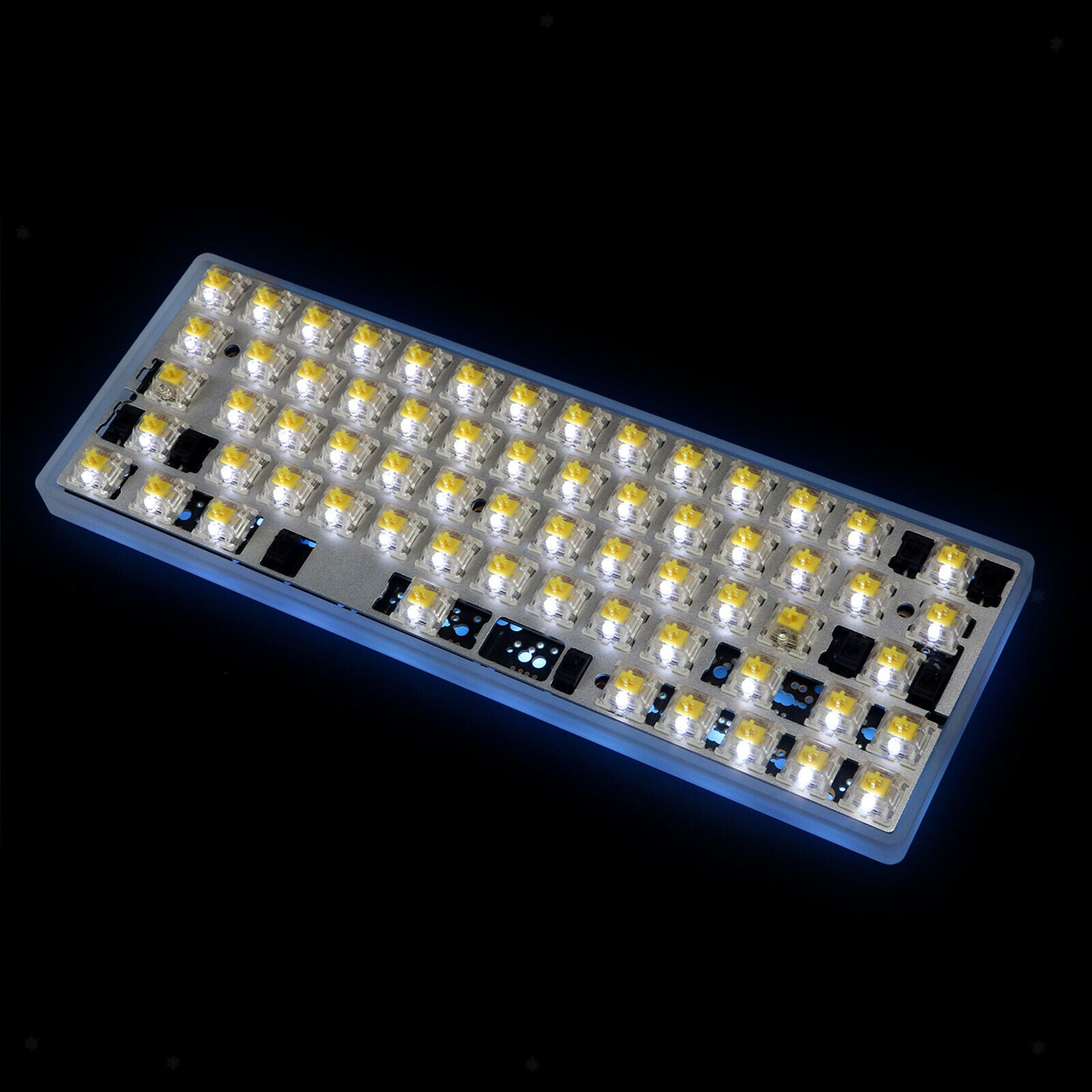 Keyboard Case Frosted Acrylic Shell for 60% DIY GH60 USB port Professional