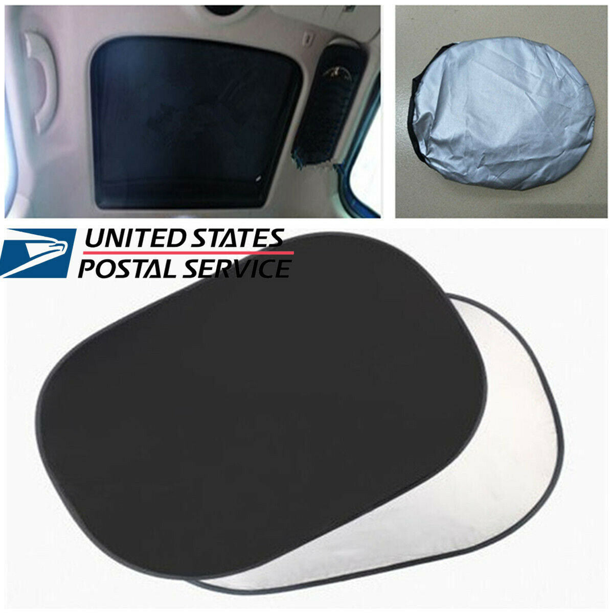 2 Sheet Foldable Anti-UV Sunroof Sun Visor Shade Cover For MINI Cooper 2008-2017