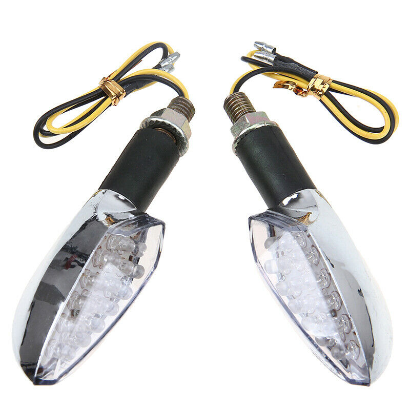 LED Motorcycle Amber Turn Signal Indicator Light Blinker Lamp Dirt Bike For BMW