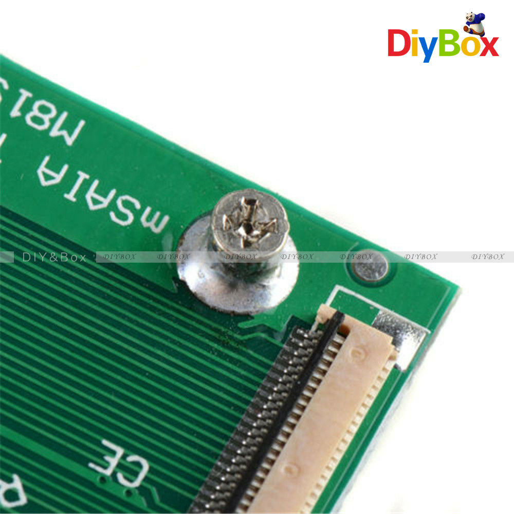 1.8“ 3.3V Mini mSATA PCI-E SSD to 40pin ZIF CE Cable Adapter Card For Win98/SE