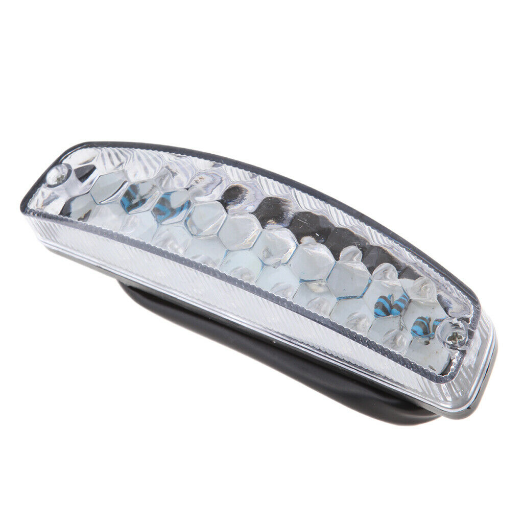 12V Motorcycle Rear Fender LED Brake License Plate Tail Light Stop Running