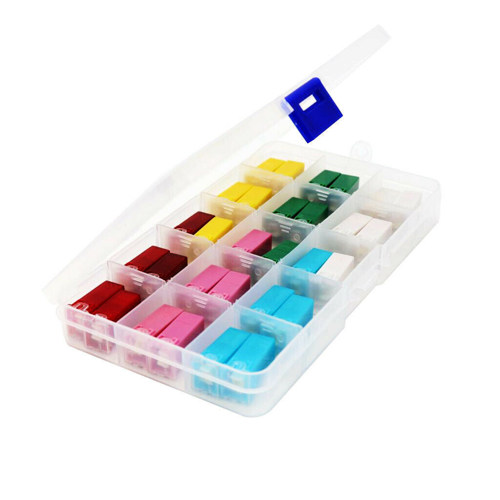 30pcs Jcase Long Foot Square Insert Fuses 20A 25A 30A 40A 50A 60A F2828-Z