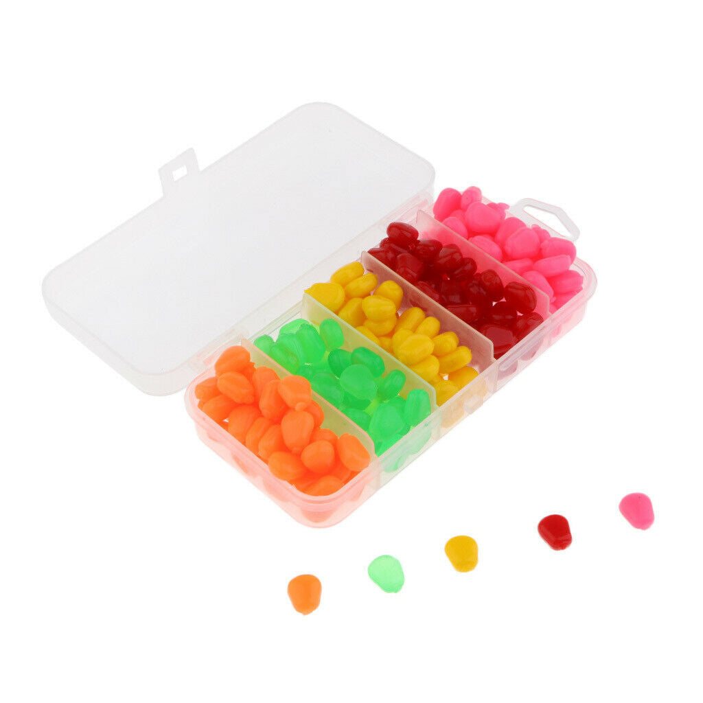200Pcs Artificial Corn Fishing Soft Lure Baits Corn Grain Flavor
