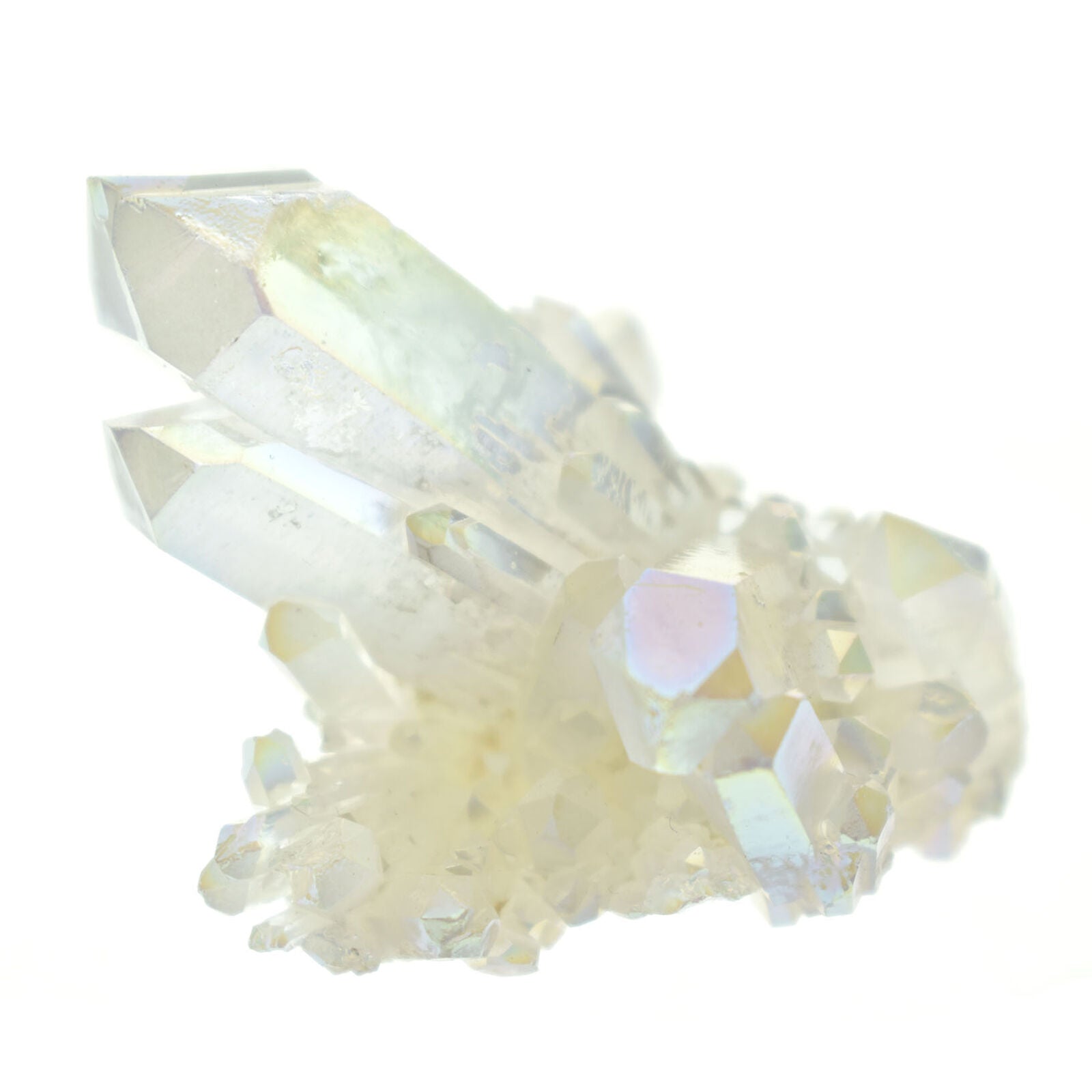 white Quartz Cluster Crystal Gem Stone Healing Mineral Specimen Reiki