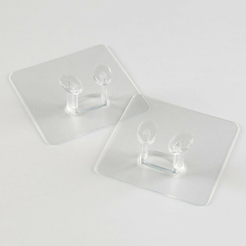 Transparent Power Plug Hooks Kitchen Organizer Adhesive Storage Rack 5 PCS/Lot